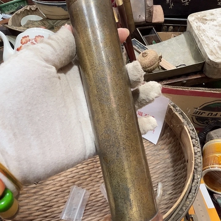荷***灵瓷片铜摆件工艺品热卖中