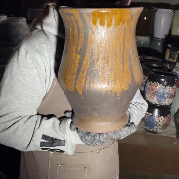 紫砂花盆口20高31正品正品