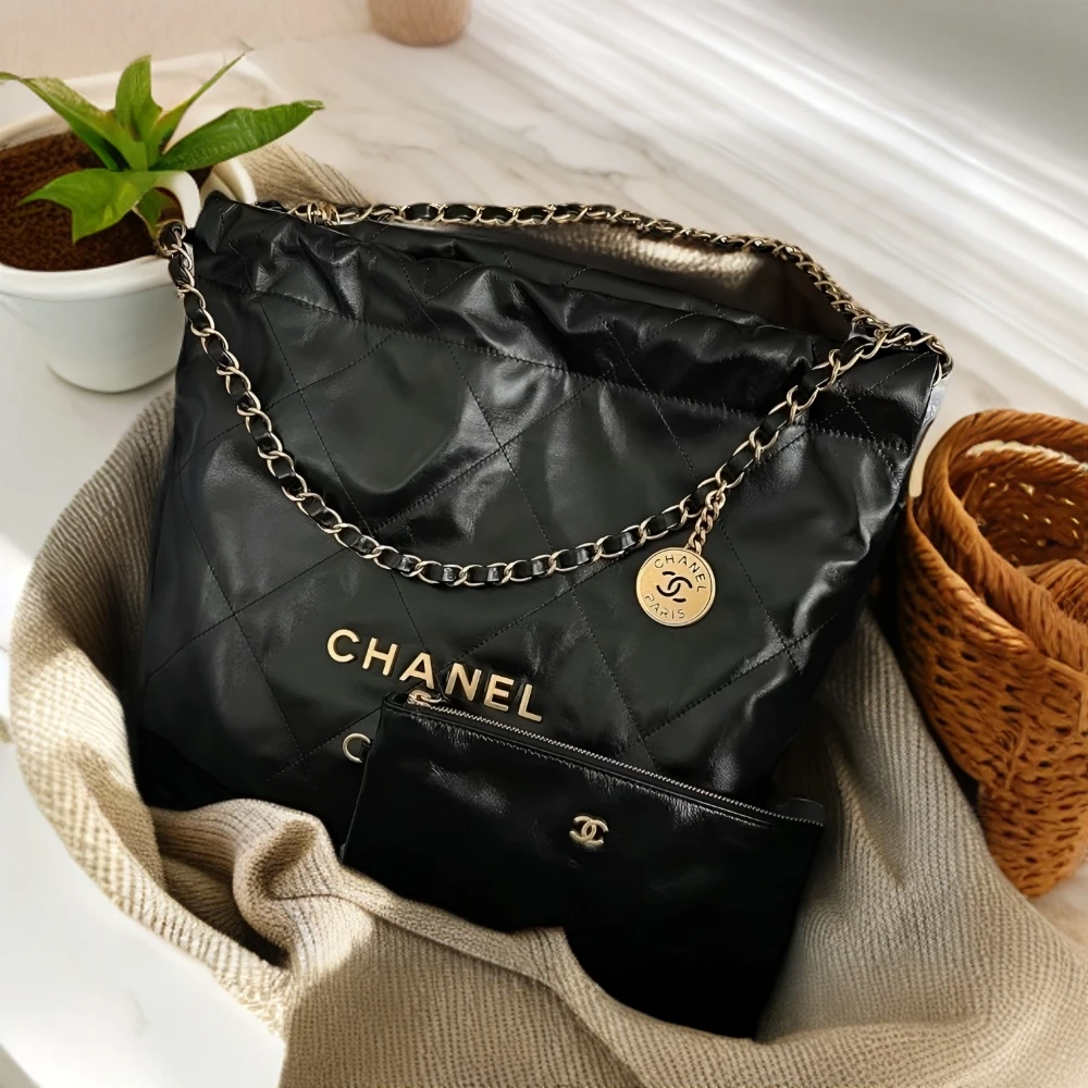 未使用 Chanel/香奈儿 多多奢品/香奈儿22bag小号垃圾袋油蜡牛