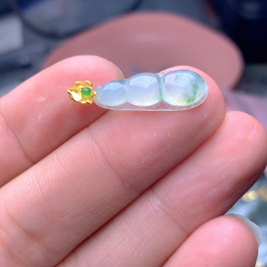 【闪购商品】翡翠18K金镶嵌颈饰翡翠