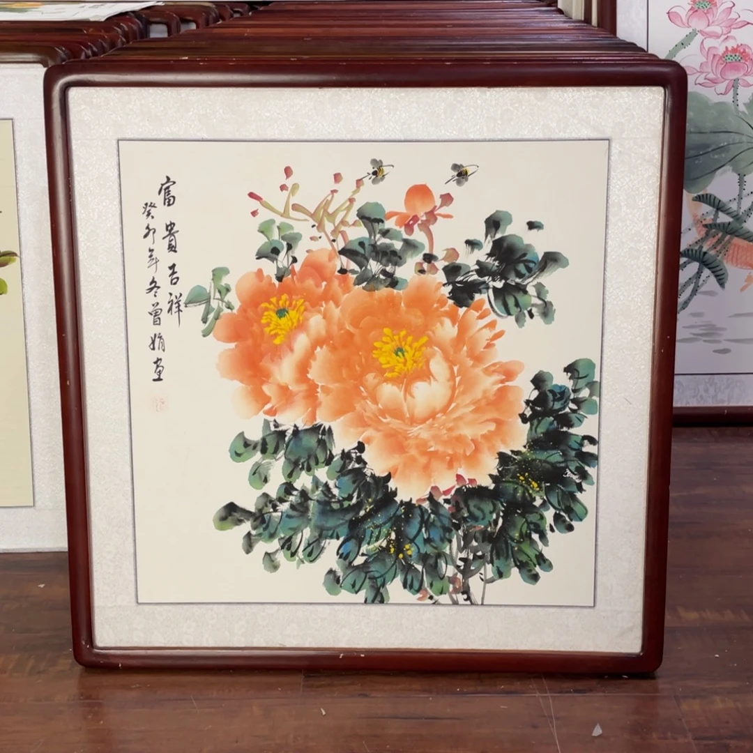 国画带框尺寸63*63厘米