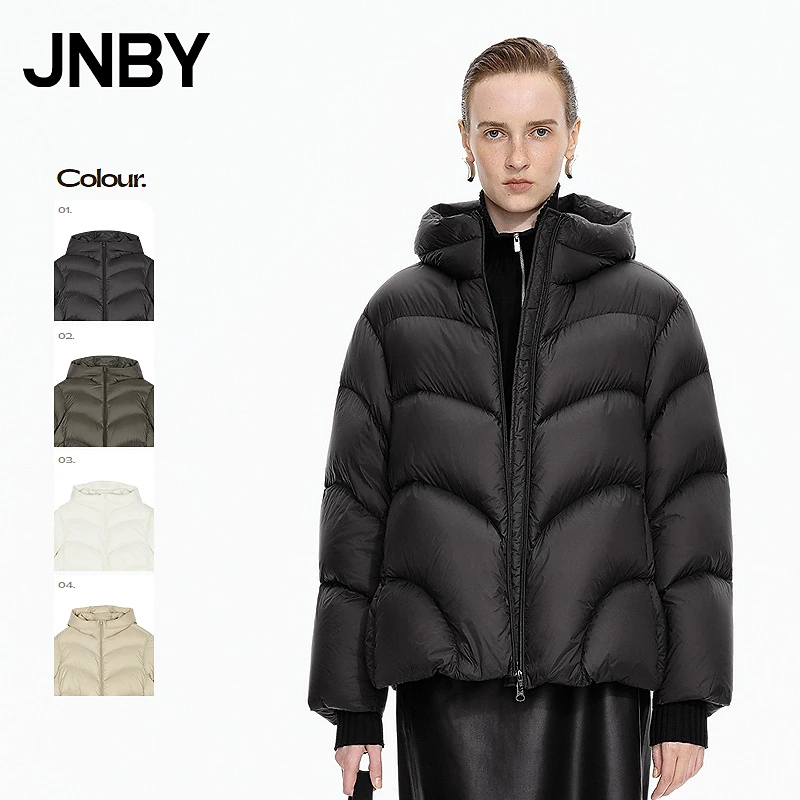 【商场同款】JNBY/江南布衣25冬羽绒服泡芙宽松连帽5P0C10440