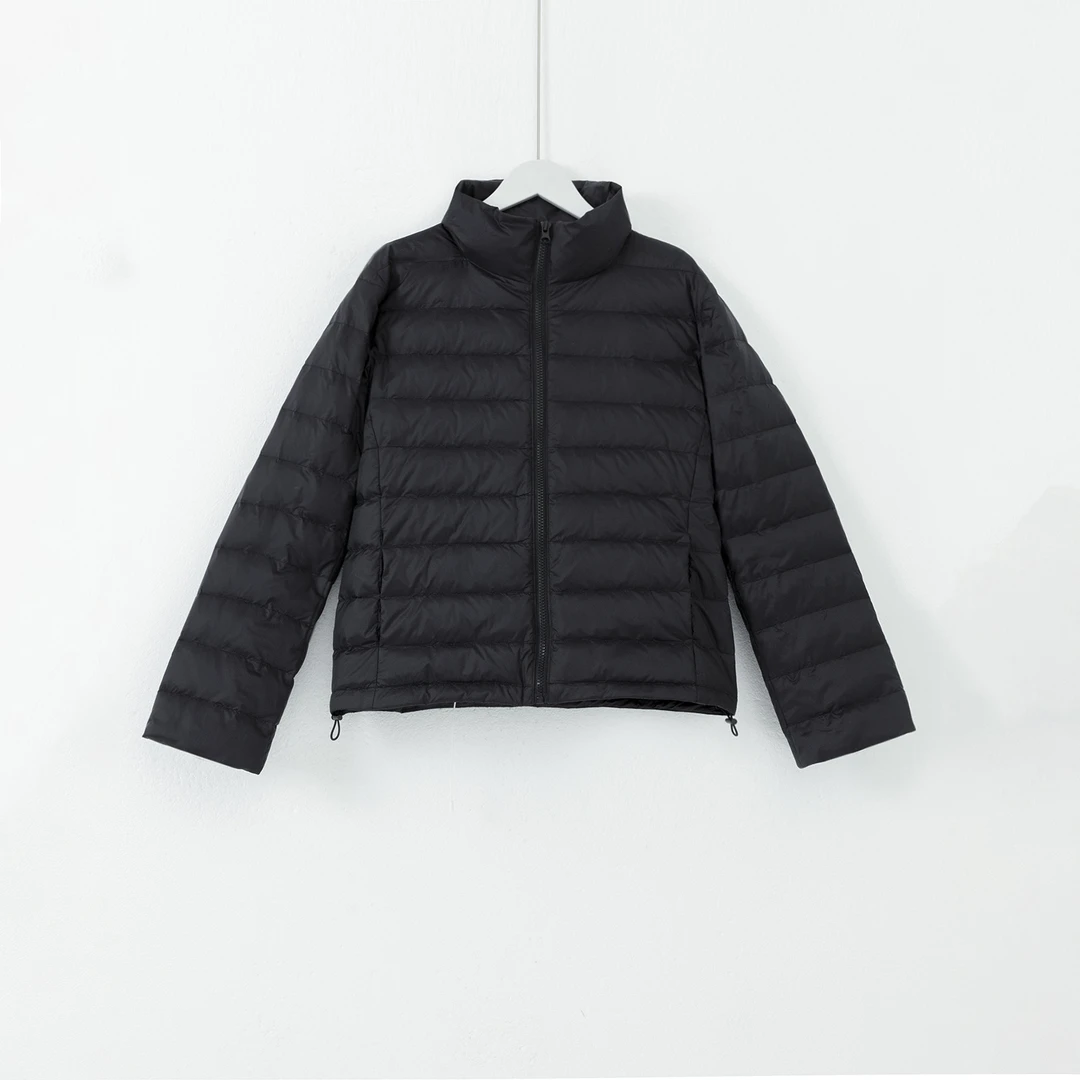 几里与麻 基本款轻薄修身立领羽绒服 衣长60胸围110 2092648