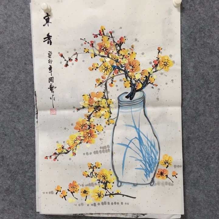 国画黄金梅70厘米高度
