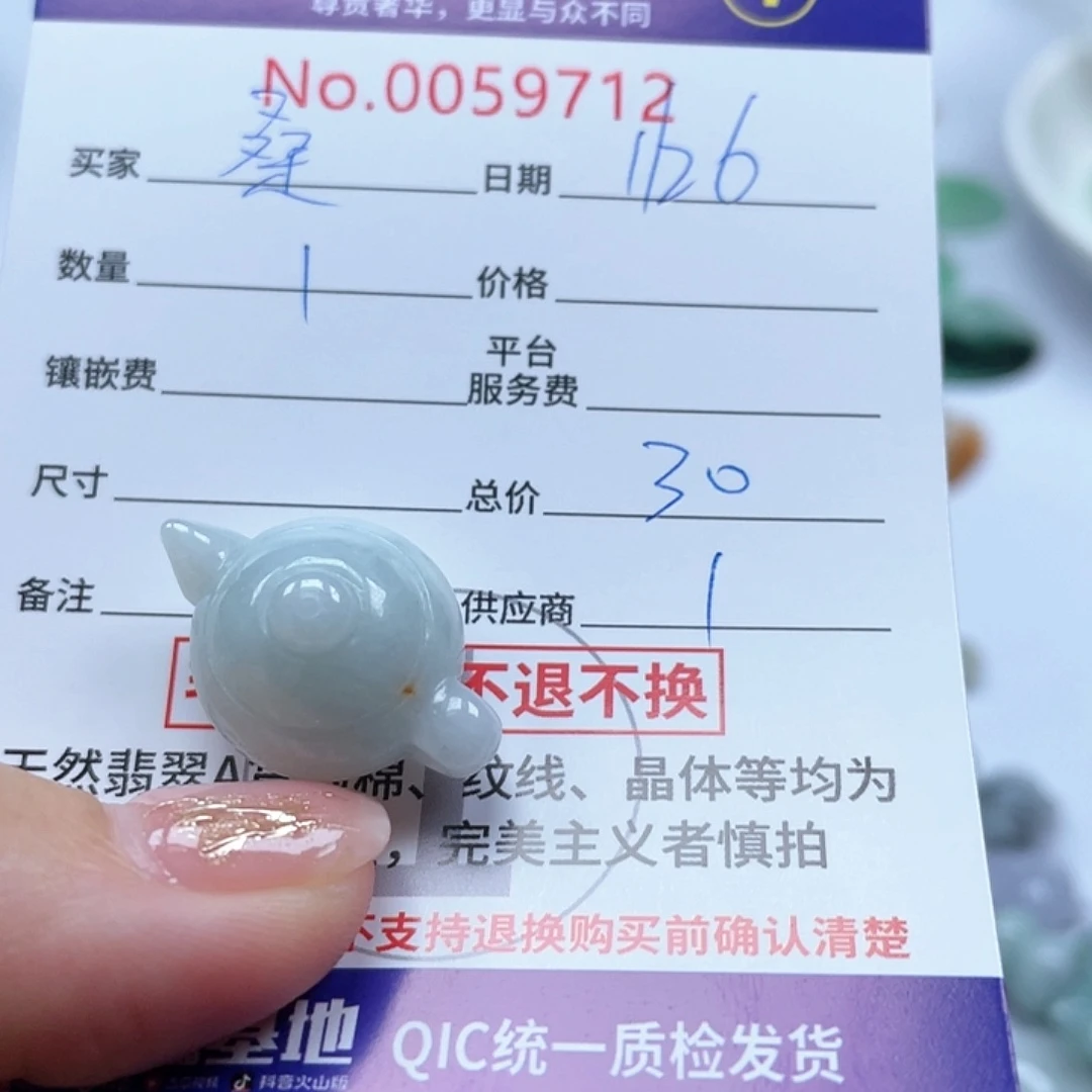 翡翠颈饰未镶嵌桑