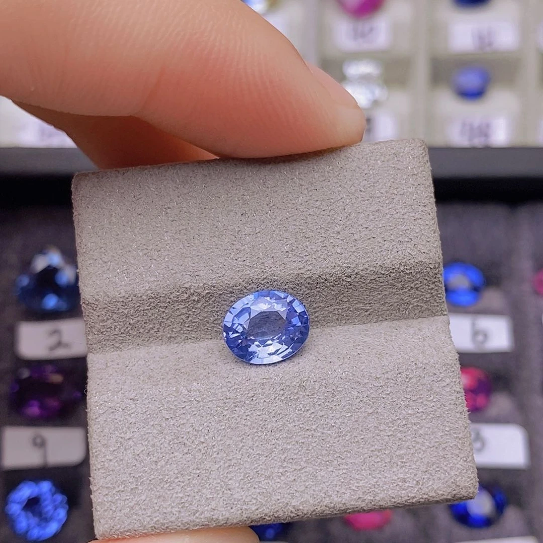 裸石蓝宝石CGRL证书无烧VB冰川蓝1.57ct/0204