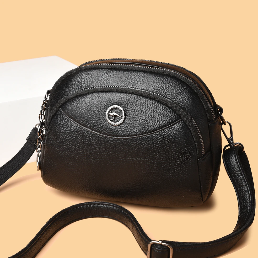 新款时尚简约单肩斜挎包8491黑色