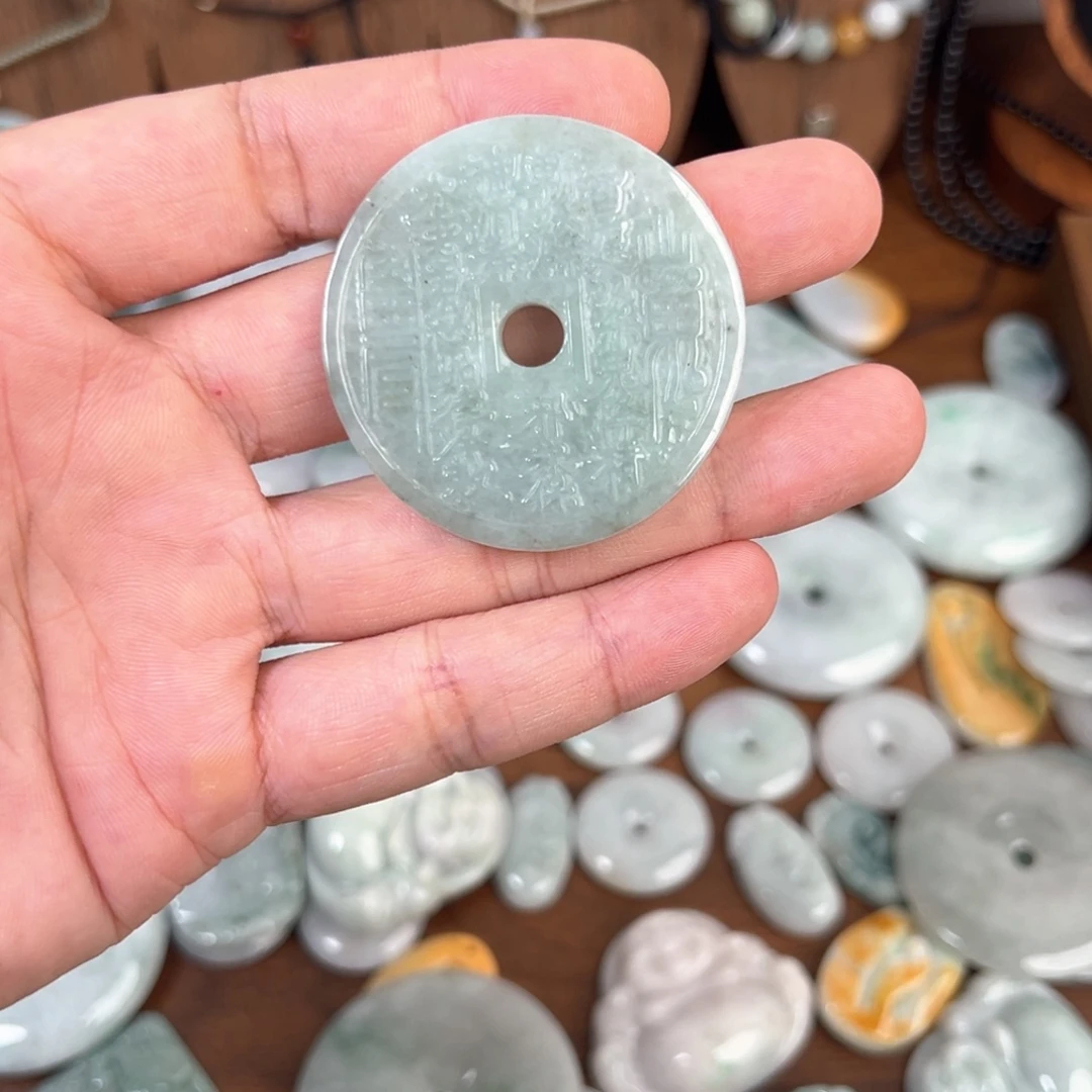翡翠未镶嵌颈饰多样性发其一天然A货翡翠0034
