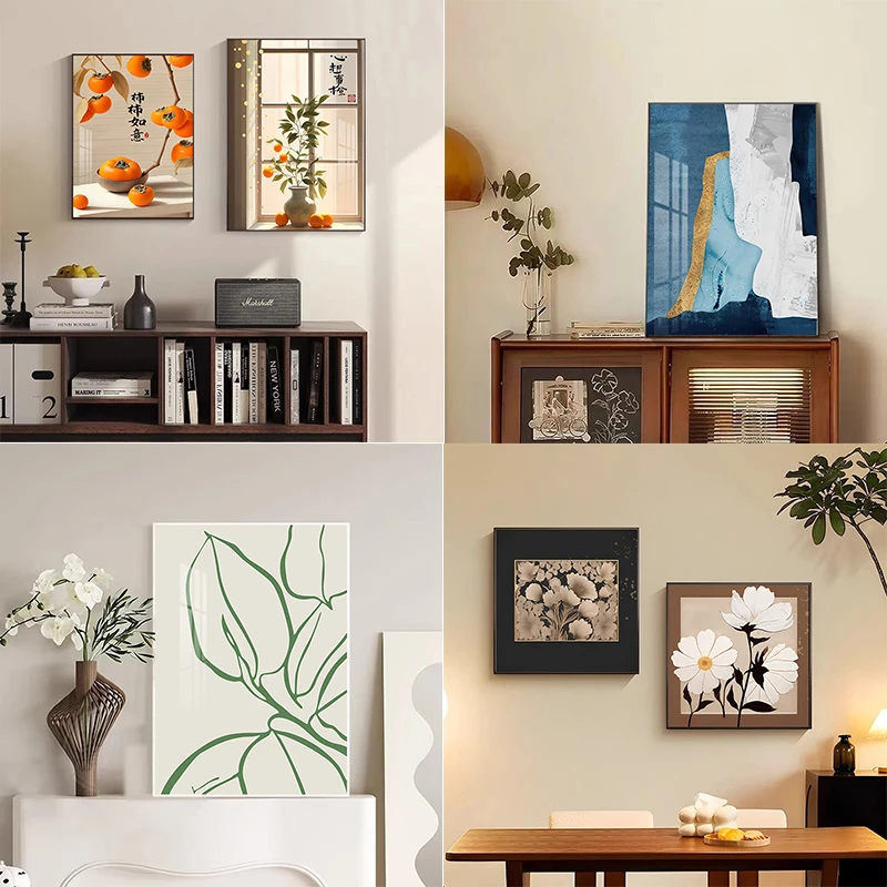 5-直播间链接新中式装饰画沙发三联画客厅挂画玄关餐厅