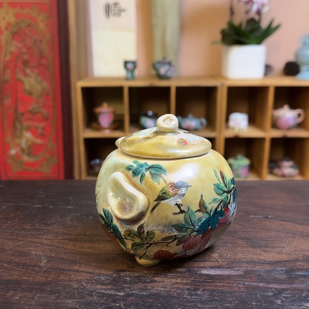 柴烧手工手绘陶瓷