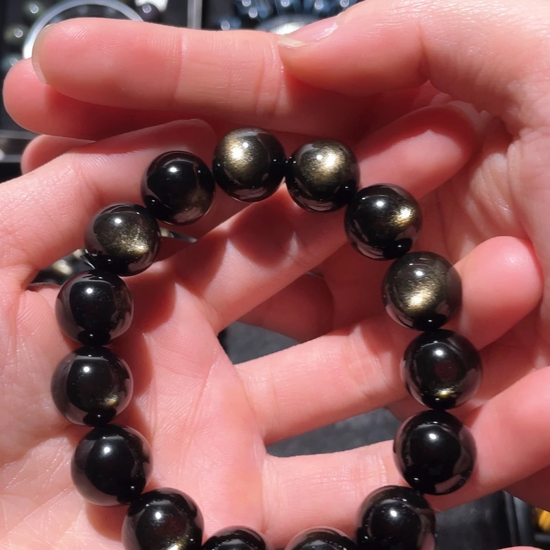 黑曜岩手链未镶嵌H*