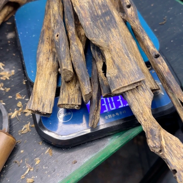 沉香碎屑沉香手*人奇楠沉香原材料303克