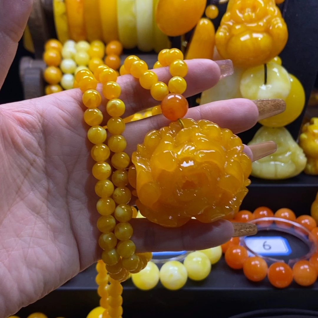 平***乐非金属牡丹花➕珠链
