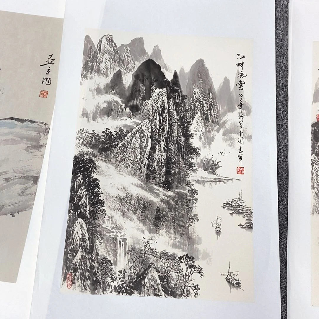 国画孔志军四尺三开精品佳作