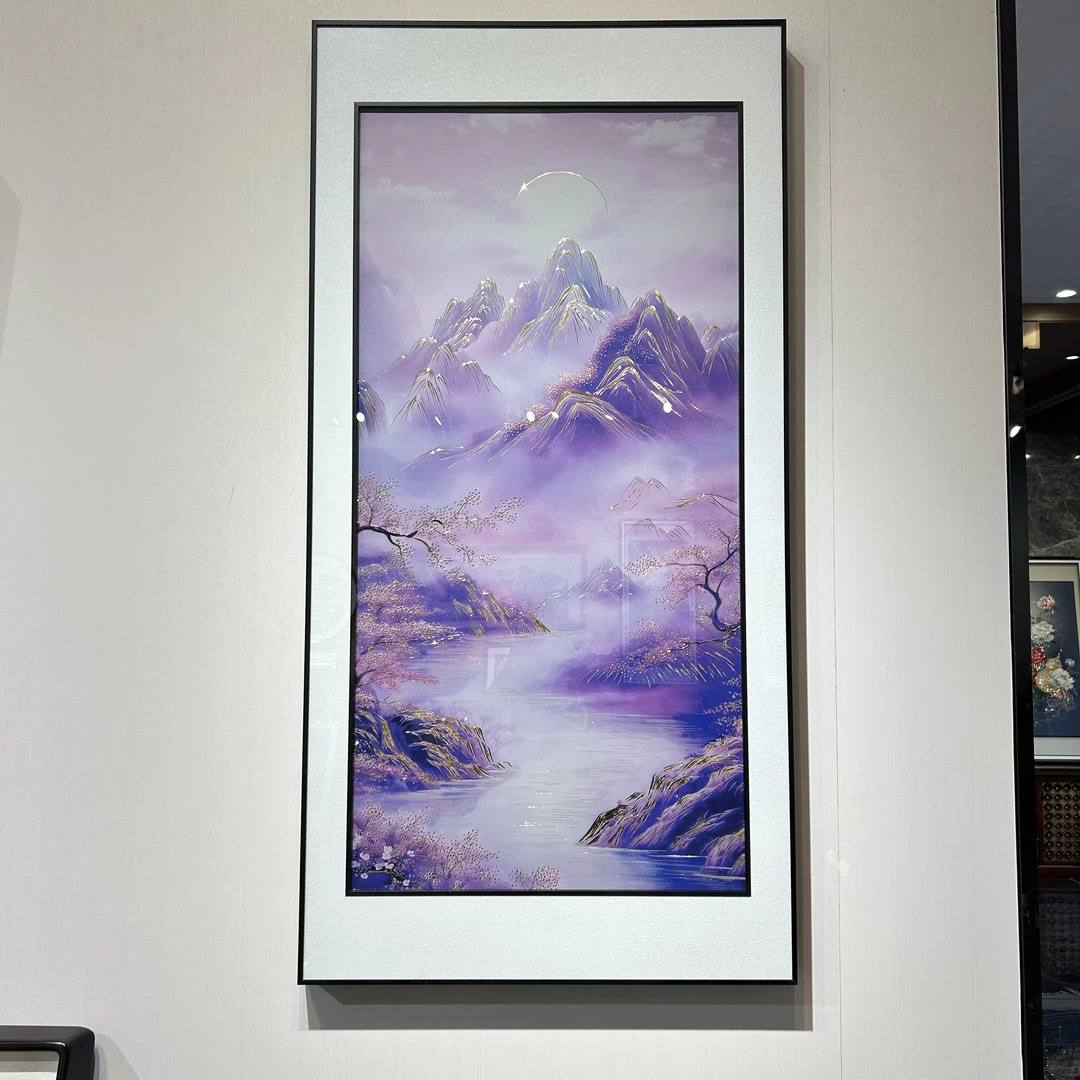 泰域《紫气东来》铜雕画 过道走廊墙面挂画 家居餐厅装饰画