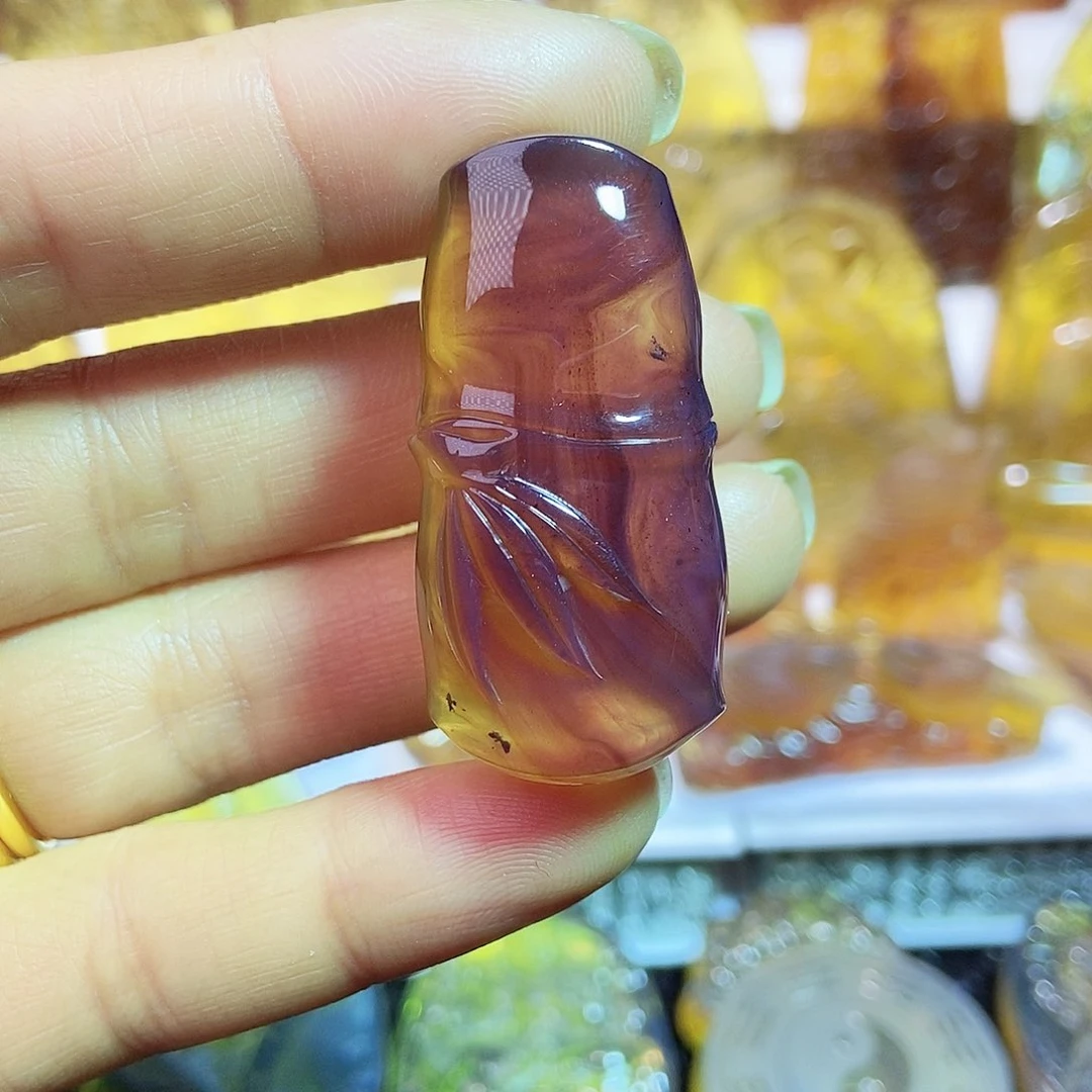 琥珀颈饰未镶嵌节节高23