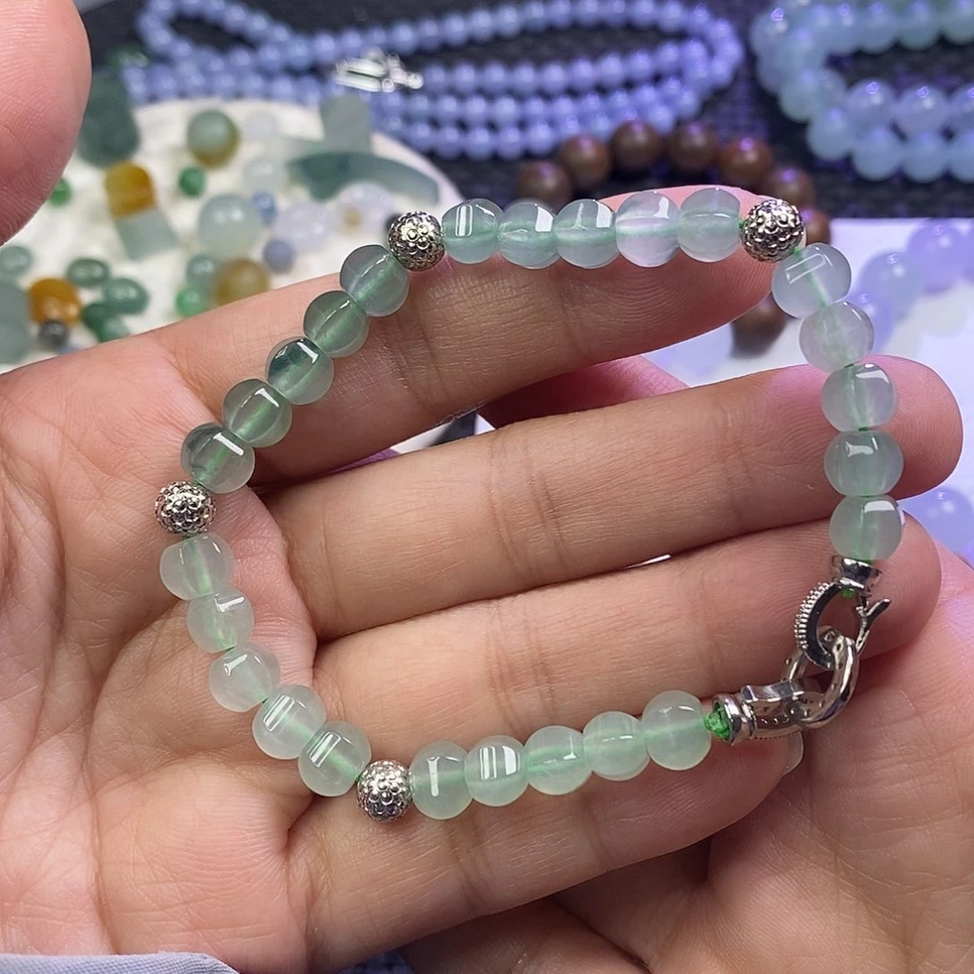 定制翡翠未镶嵌福利珠子