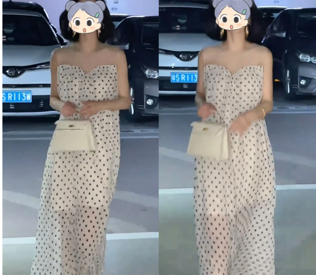 2025夏季新款时尚显瘦气质女士网红洋气连衣裙百搭款D21366