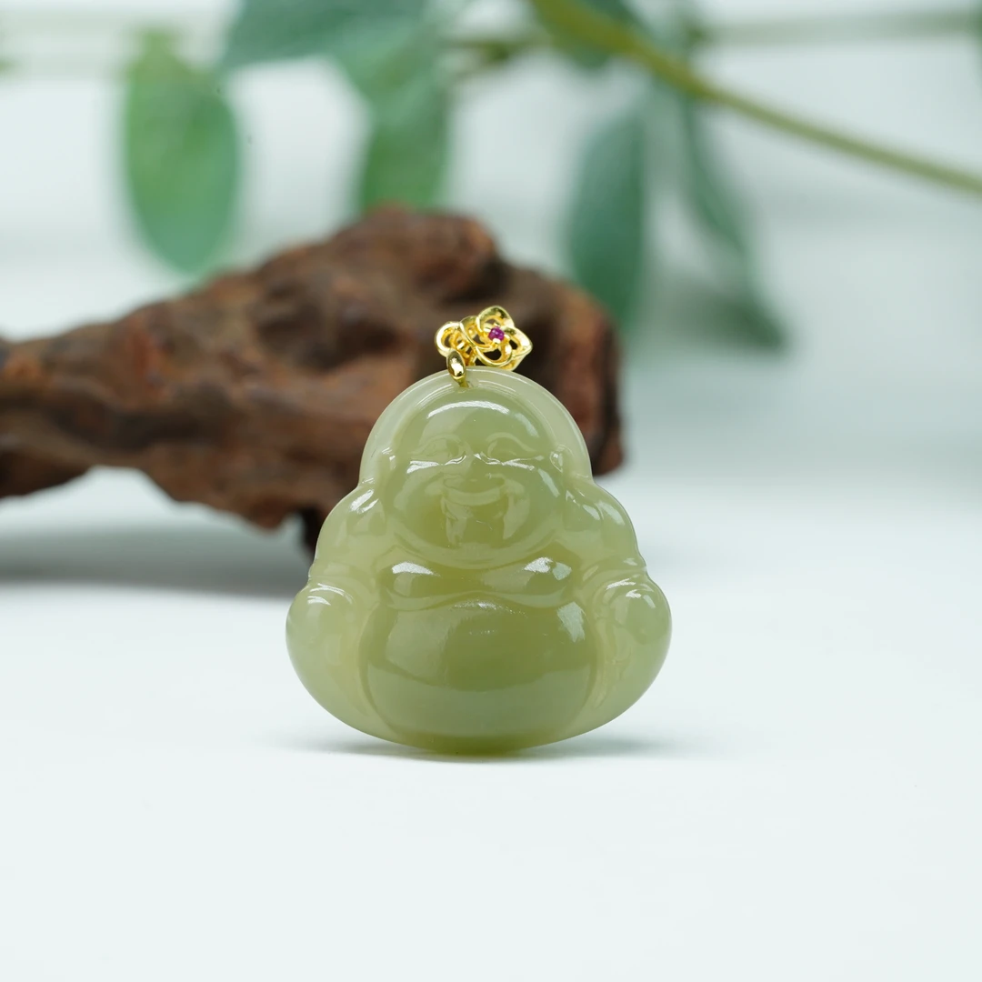 【小北好物】S925银和田玉吊坠-2QH75X255【多样性发一件】约24*24mm