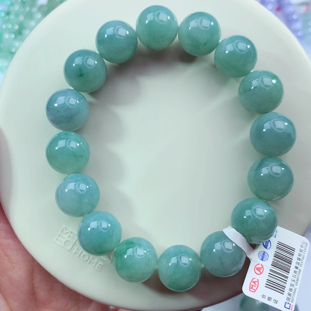 翡翠未镶嵌手链卡13.3