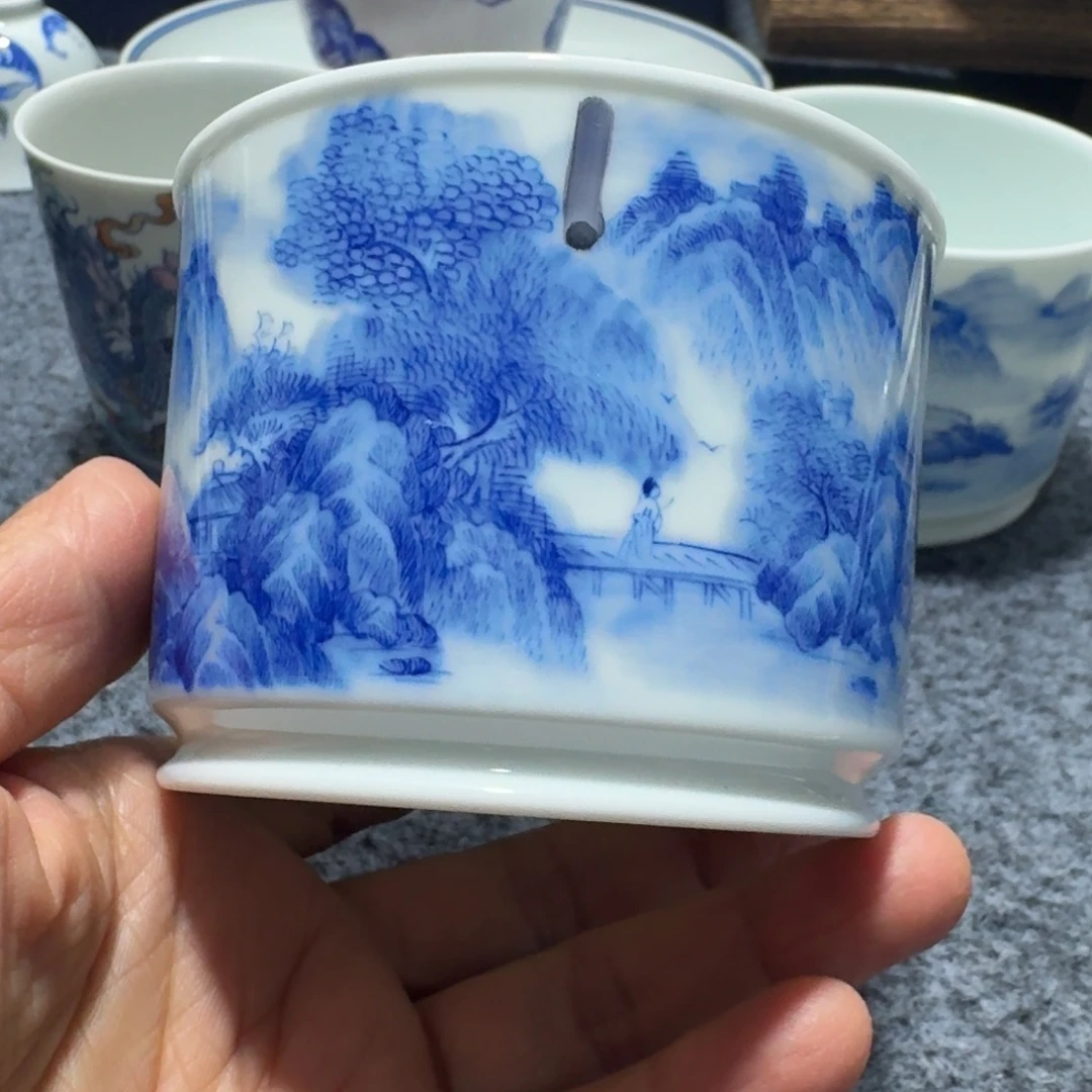 海***铁现代景德镇陶瓷手绘茶具