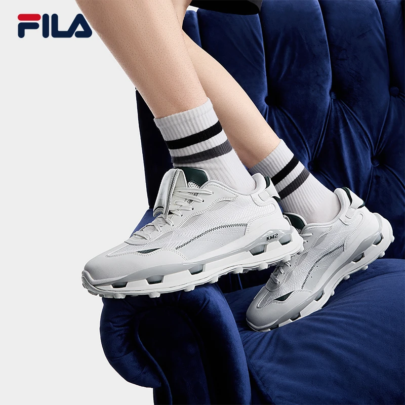 Fila/斐乐【一鞋两穿】情侣款设计师款增高叠叠鞋复古机能老爹鞋