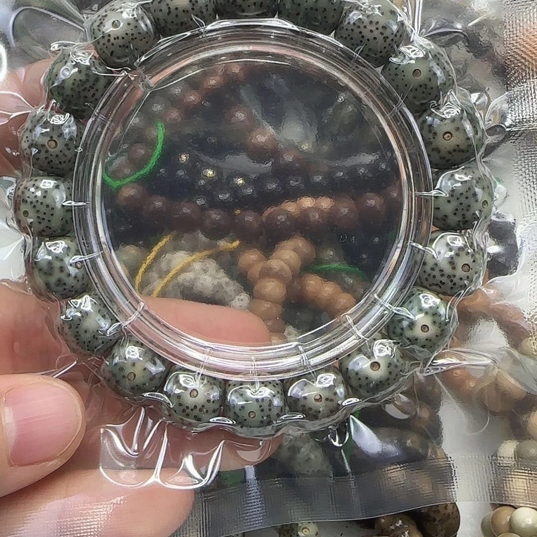 星月菩提手串16绿幽灵星月菩提12×11单圈