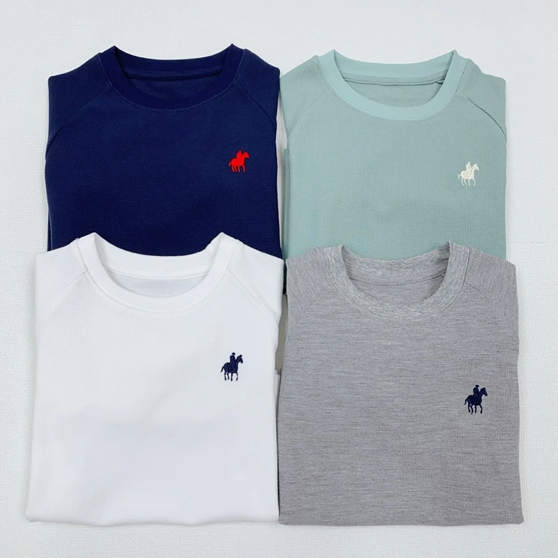 中大童宝宝25年春秋款休闲圆领套头长袖T恤百搭纯色儿童内搭上衣