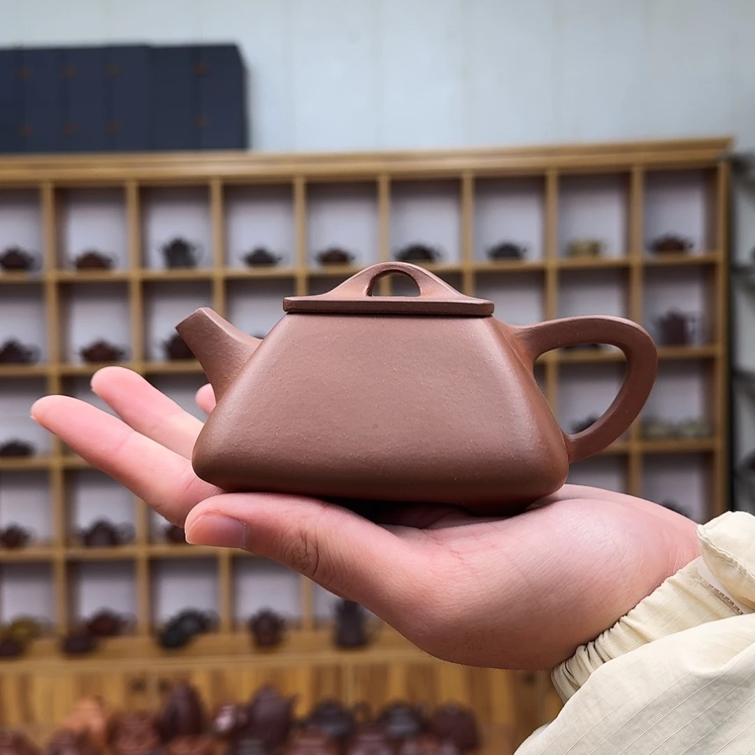 紫砂茶壶四方子冶石瓢260cc