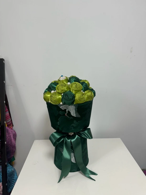 藏式手工花束绿色系列小众高级适合送礼