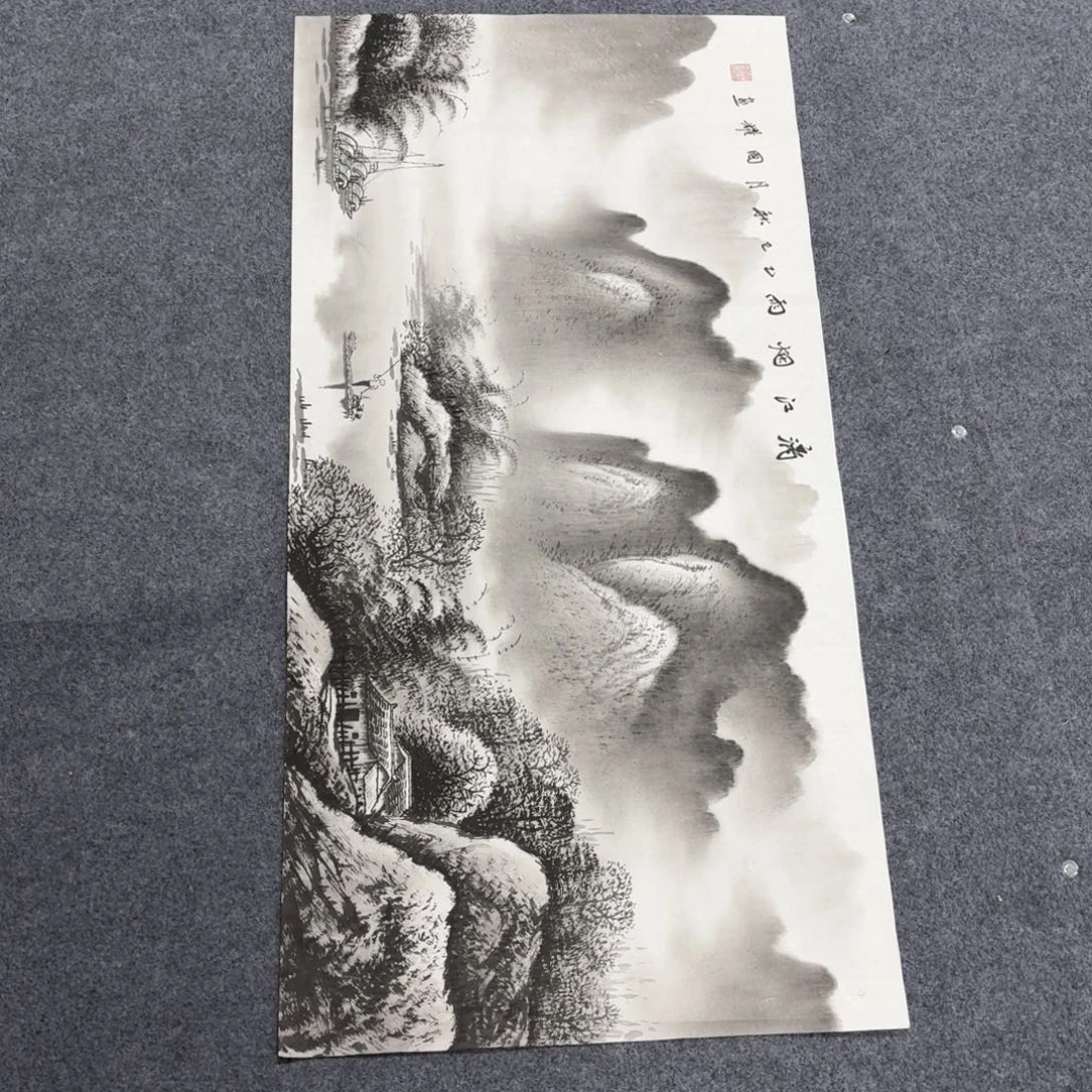 平***凡国画100×50精品水墨画