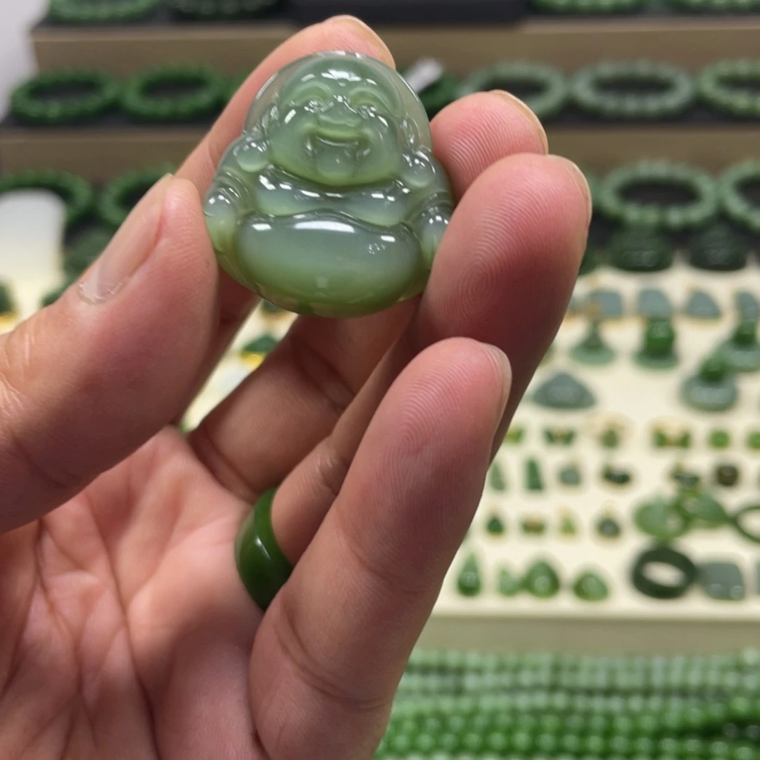 ঞ***࿐和田玉（碧玉）未镶嵌颈饰