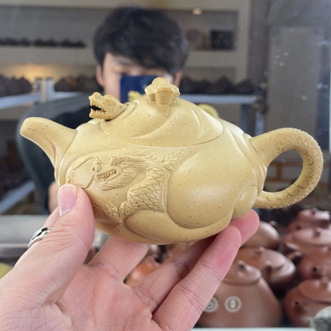 茶壶紫砂240cc绿泥茶壶