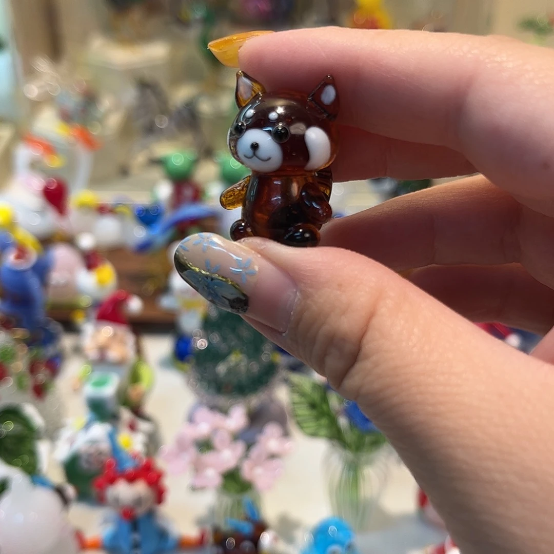 琉璃手工艺品小浣熊