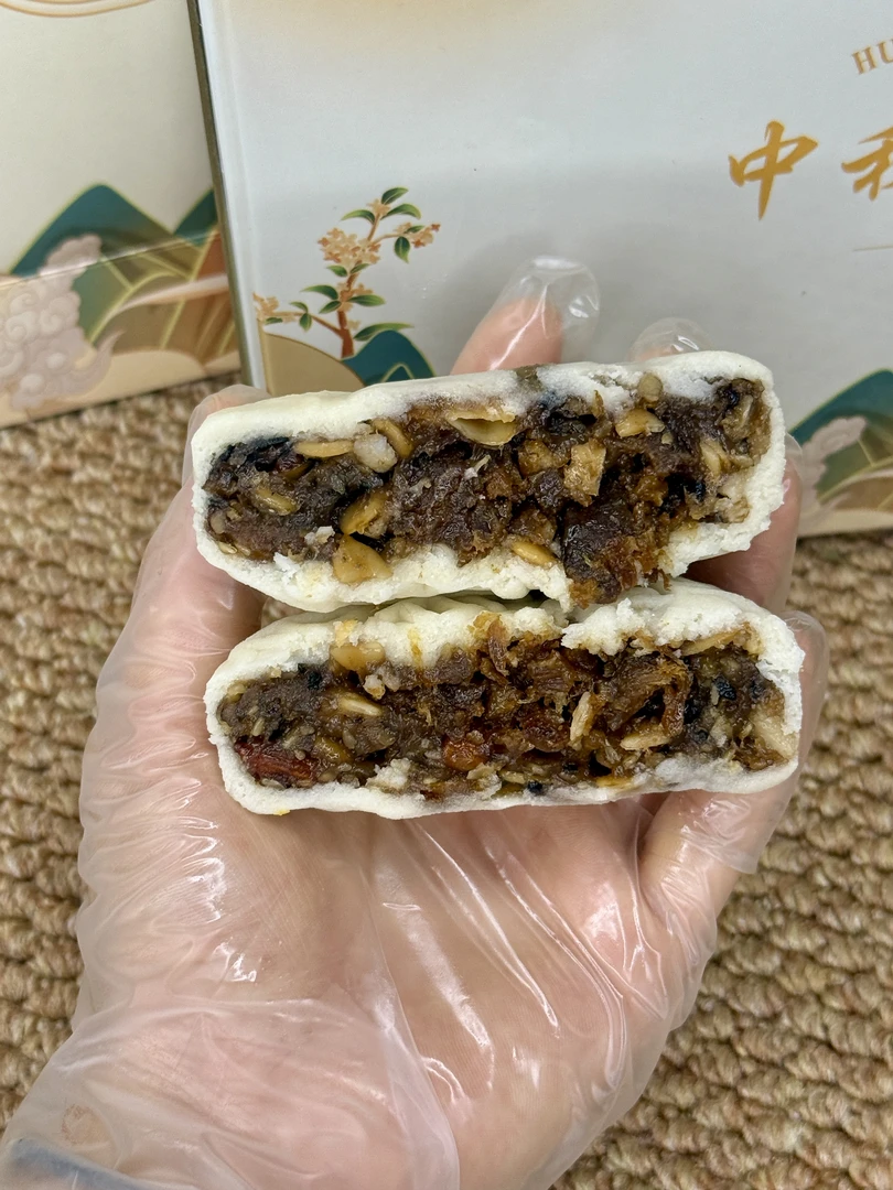 【白皮叉烧五仁米月饼】中秋传统手工广式月饼