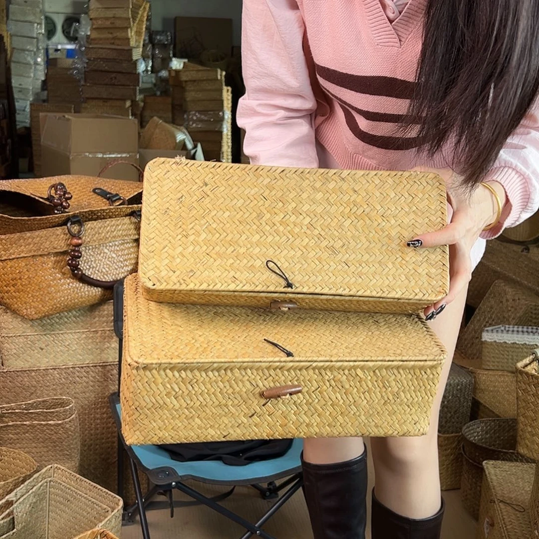 草编包/草编收纳盒微瑕疵