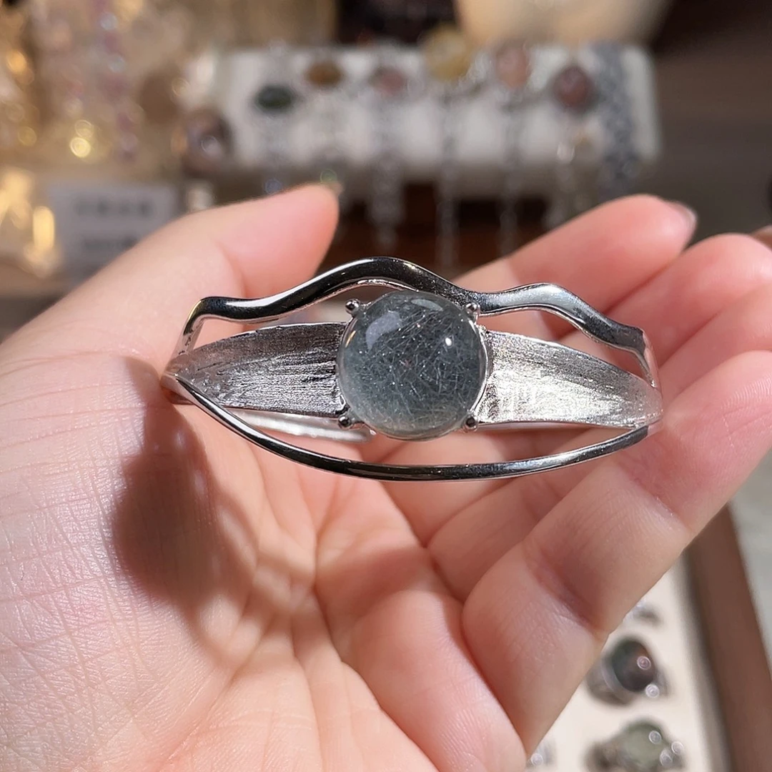 乖***水晶手链银S925镶嵌