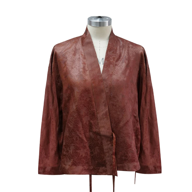 娑尔红云纱长袖外套SJ2SC03561