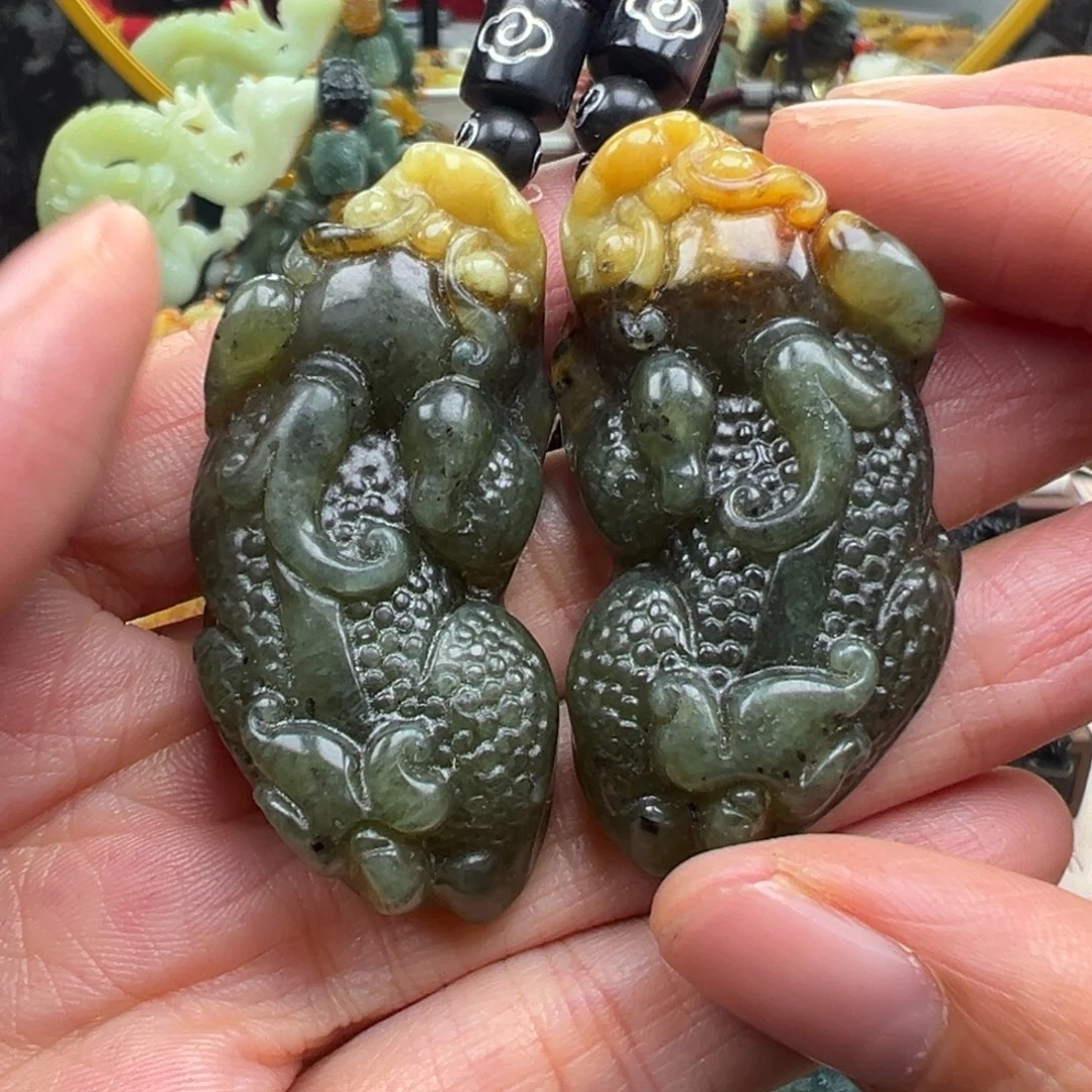 岫玉未镶嵌挂件挂件