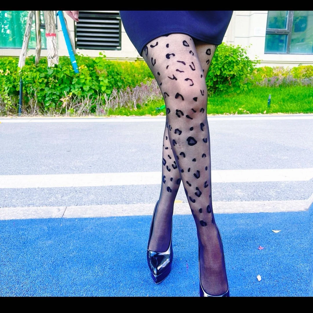 原创设计提花女美腿袜性感连体袜裤paypak