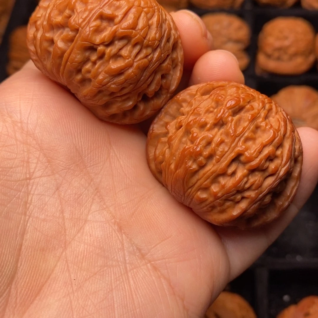 文玩核桃把件秦岭野生核桃