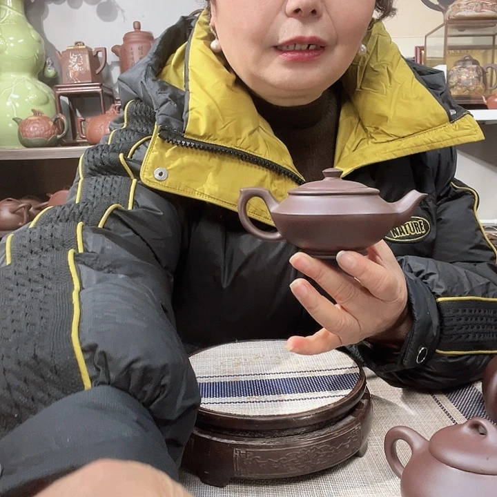 紫泥茶壶一**水原矿紫砂壶