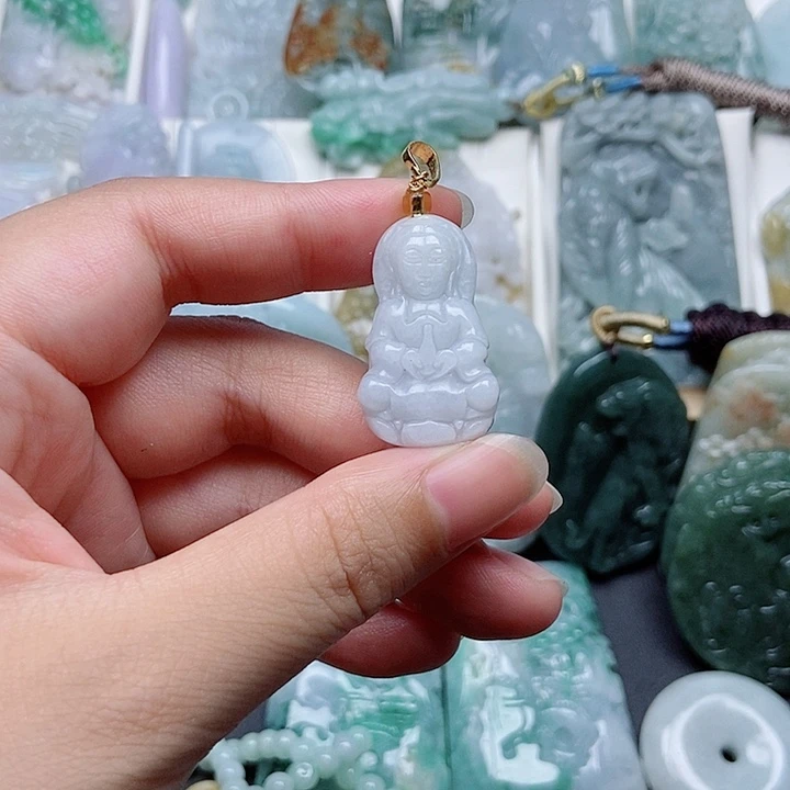 翡翠未镶嵌吊坠(不含链)翡翠