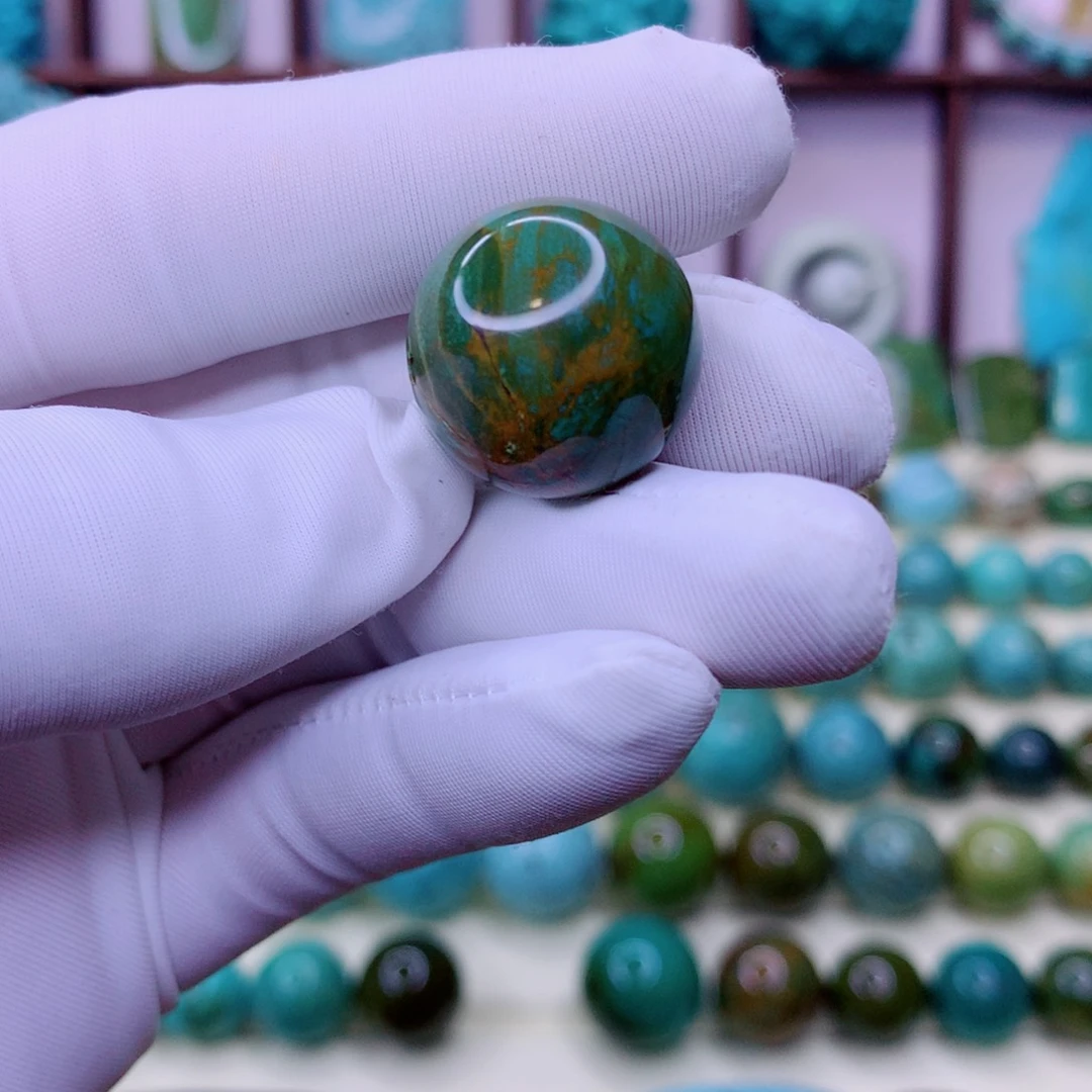 绿松石银S925镶嵌颈饰