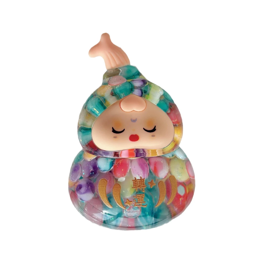 可爱萌大葫芦摆件饰品爆款大号爆闪潮玩摆流沙直diy入油粒