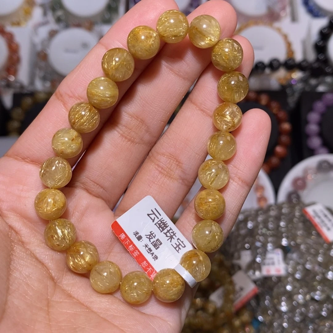 【闪购商品】发晶手串未镶嵌满天星钛晶8.8mm