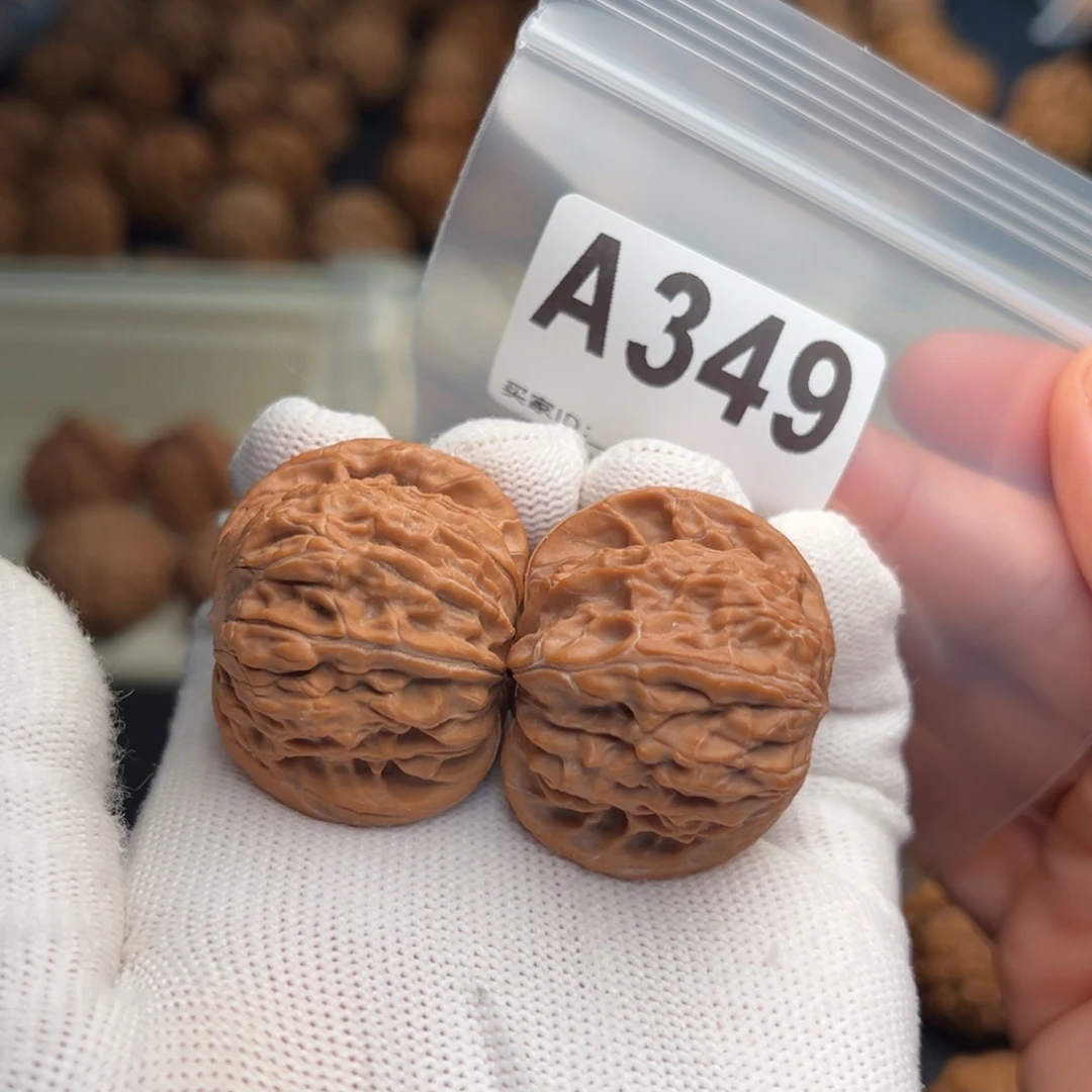 手串文玩核桃A349蝴蝶磨38