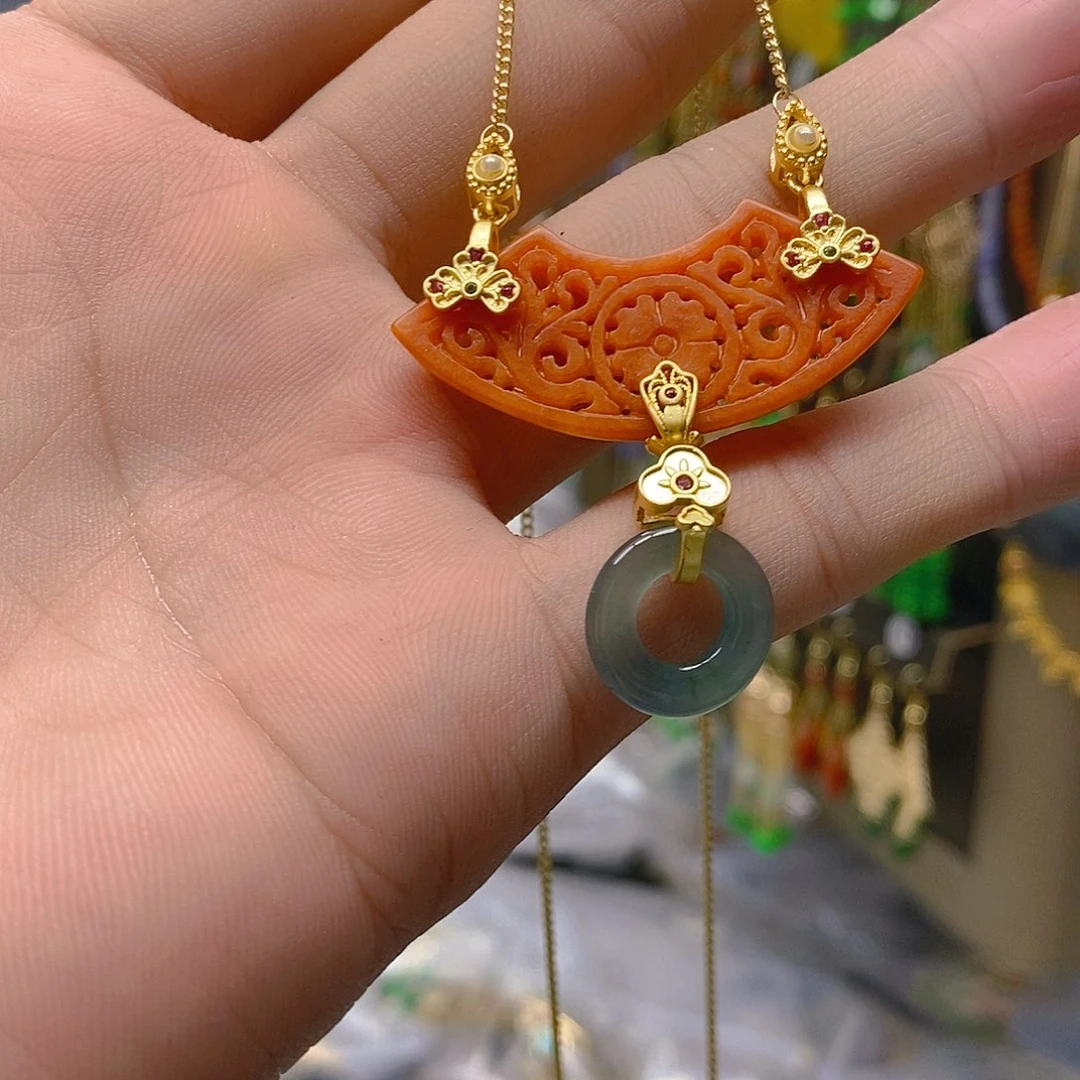 翡翠合金耳饰翡翠