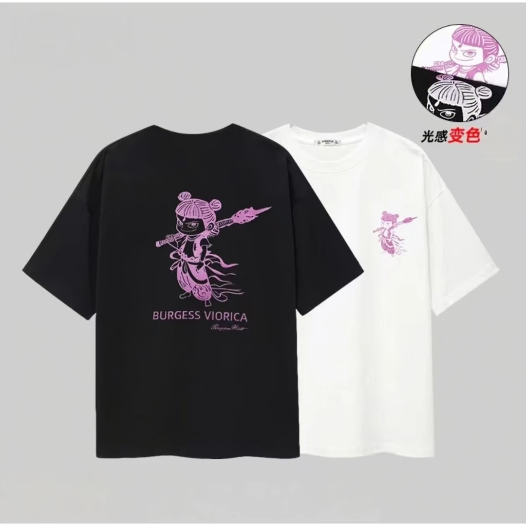 童装纯棉t恤短袖变色夏印花夏季裤子半袖女童男孩女孩【断码清仓】