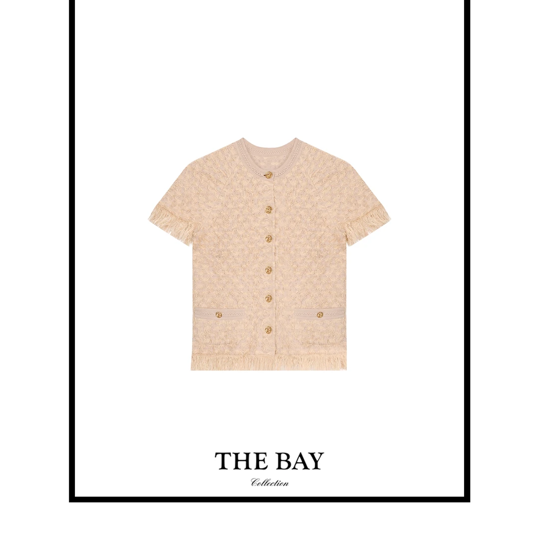 TheBay【猫头鹰】流苏针织上衣YCTB00199